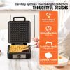 VEVOR Waffle Maker, 4 Slices per Batch, 1200W Square Waffle Iron