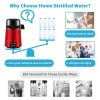VEVOR 1.1Gal Water Distiller, 0.3Gal/H, 750W Distilled Water Maker Machine 0-99H Timing Setting Temp Display