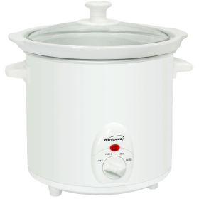Brentwood 3 Quart Slow Cooker in White
