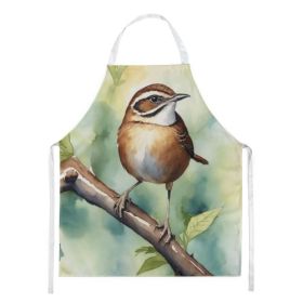 South Carolina Wren Apron Cooking Kitchen Server Baking Crafts Gardening for Adult Women Men, Unisex, Large, Multicolor (Option: South Carolina Wren)