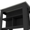 Brooklyn Kitchen Island, Three Concealed Shelves