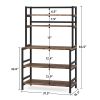 Industrial Kitchen Baker's Rack, 5-Tier Kitchen Utility Storage Shelf