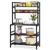 Industrial Kitchen Baker's Rack, 5-Tier Kitchen Utility Storage Shelf