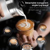 450W electric milk foam, cold sparkling chocolate mixer, cold / hot latte cappuccino 300ml, milk heater 360¬∞