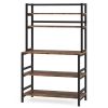Industrial Kitchen Baker's Rack, 5-Tier Kitchen Utility Storage Shelf