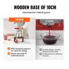 VEVOR Fruit Wine Press, 0.53 Gallon/2L, 2 Stainless Steel Barrels, Manual Juice Maker