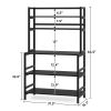 Industrial Kitchen Baker's Rack, 5-Tier Kitchen Utility Storage Shelf