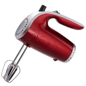 Brentwood HM-48B Lightweight 5-Speed Electric Hand Mixer, Black (Color: Red)