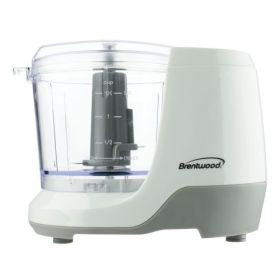 Brentwood 1.5 Cup Mini Food Chopper in Black (Color: White)