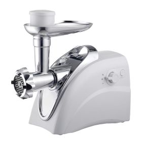 Brentwood 400 Watt Electric Meat Grinder and Sausage Stuffer in White (Color: White)