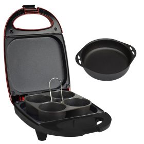 Brentwood Mini Sous Vide Style Egg Bite Maker in Red (Color: Red)